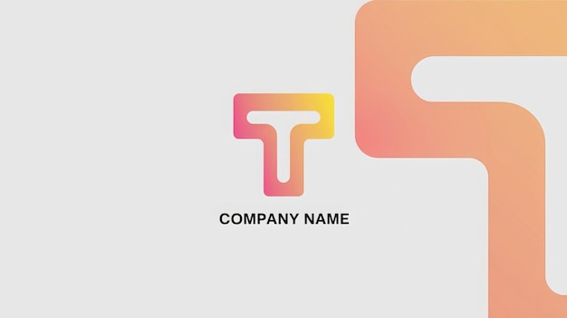 Desenho colorido do logotipo T
