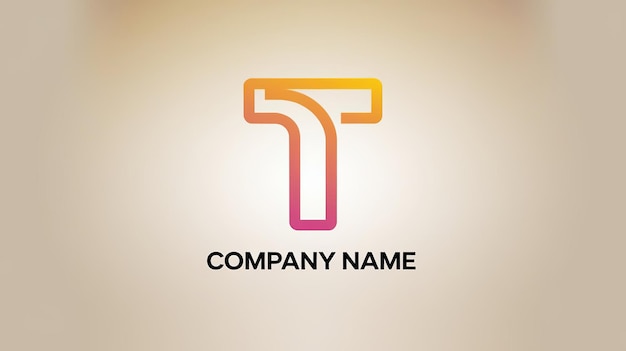 Desenho colorido do logotipo T