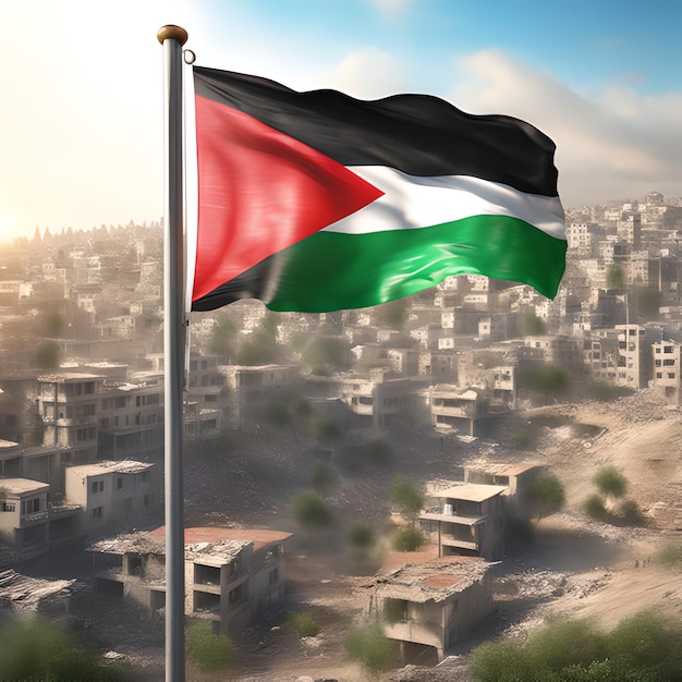 Desenho da bandeira da Palestina