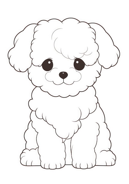 Desenho De Cachorrinho Fofo Para Imprimir Páginas Colorir Esboço Vetor PNG  , Desenho De Asa, Desenho De Cachorrinho, Desenho De Anel Imagem PNG e  Vetor Para Download Gratuito