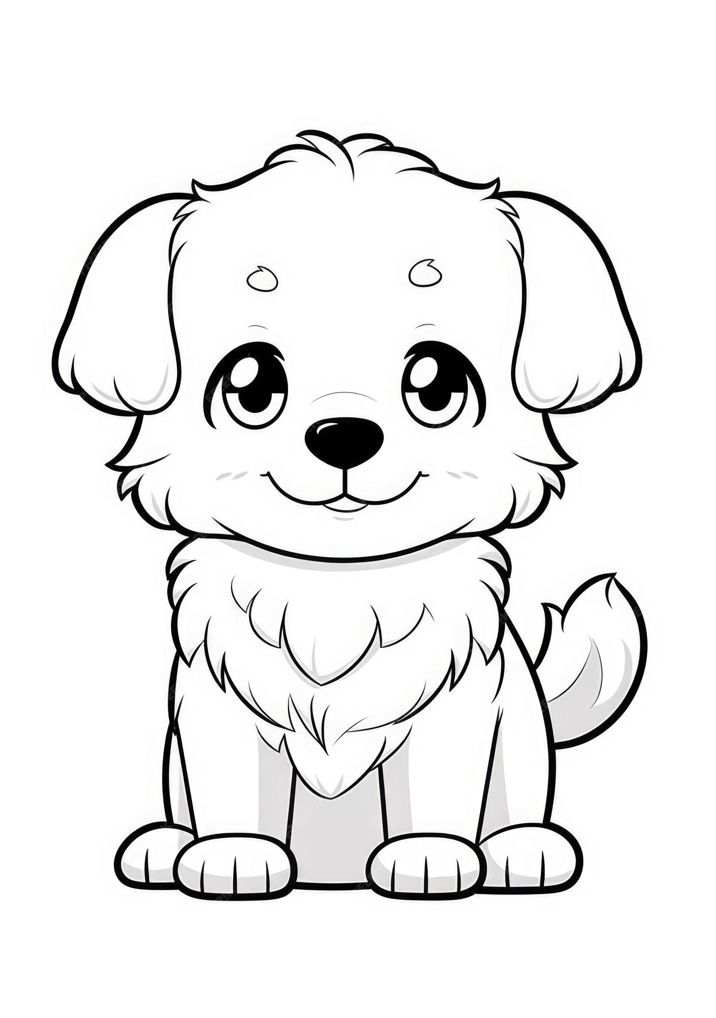 Desenho de Cachorro para Colorir