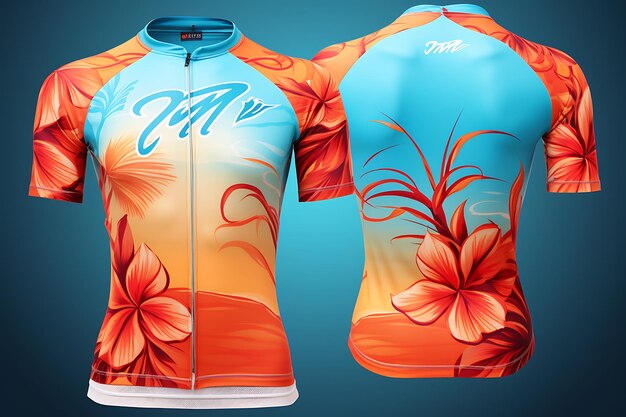 Foto desenho de camisa de corrida dianteira desenho esportivo para corrida jersey de jogo de ciclismo