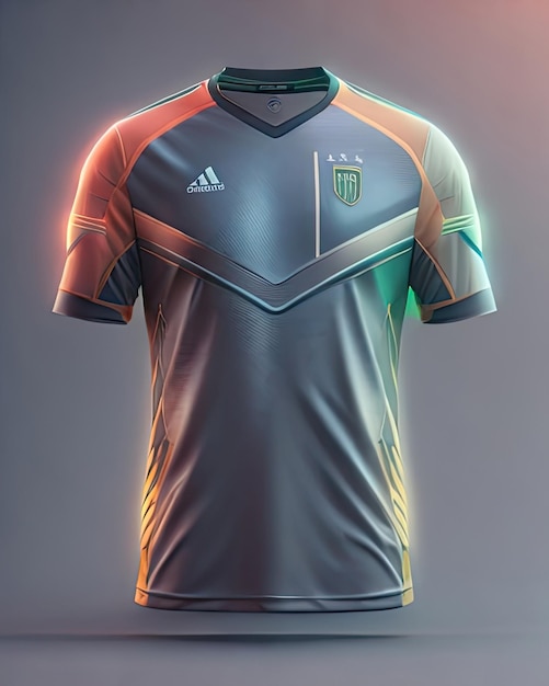 Desenho de camiseta de futebol esportivo