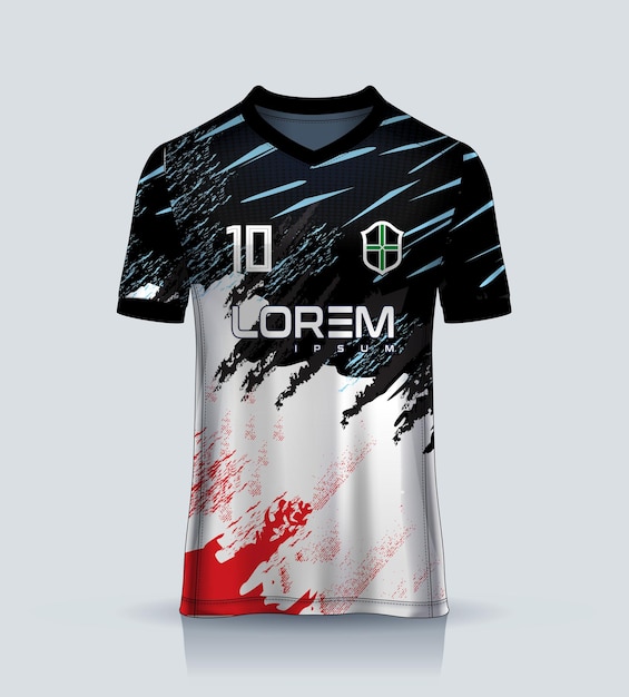 Desenho de camisola vetorial para desenho de camiseta esportiva de sublimação
