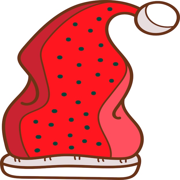 Desenho de clipart de chapéu de Papai Noel