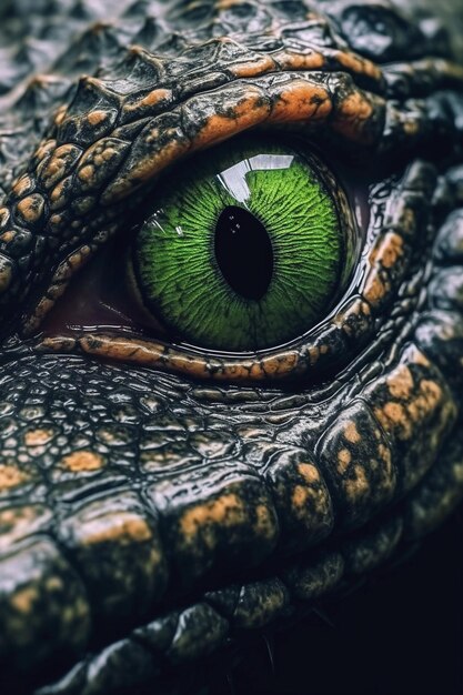 Foto desenho de crocodilo