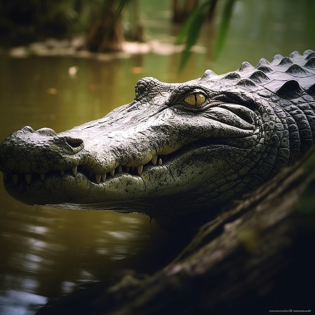 Foto desenho de crocodilo