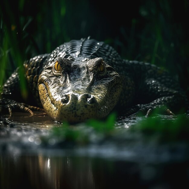 Foto desenho de crocodilo