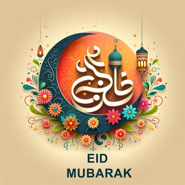 Desenho de Eid Mubarak