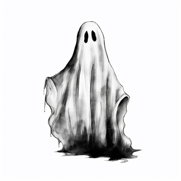 Desenho de fantasma de Halloween para designers