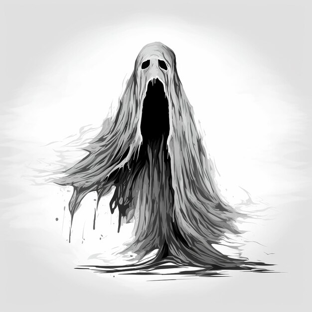 Desenho de fantasma de halloween para sites e aplicativos