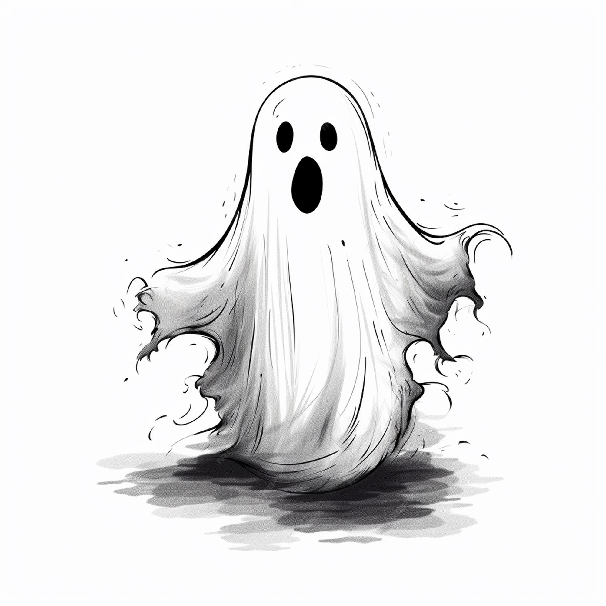 Desenho de fantasma de halloween para sites e aplicativos