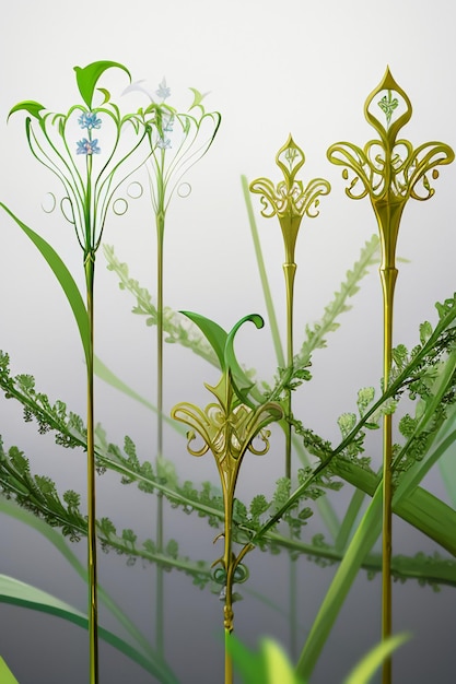 Desenho de forma abstrata flores ramos videiras papel de parede fundo elementos de ilustração