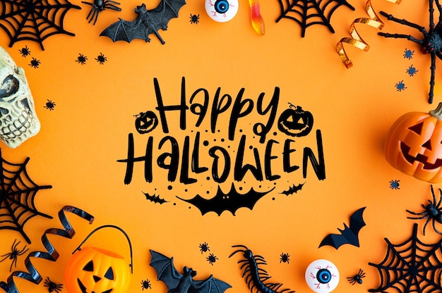 Desenho de fundo de cartão de Halloween