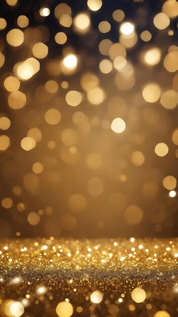 Foto desenho de fundo dourado de bokeh brilhante