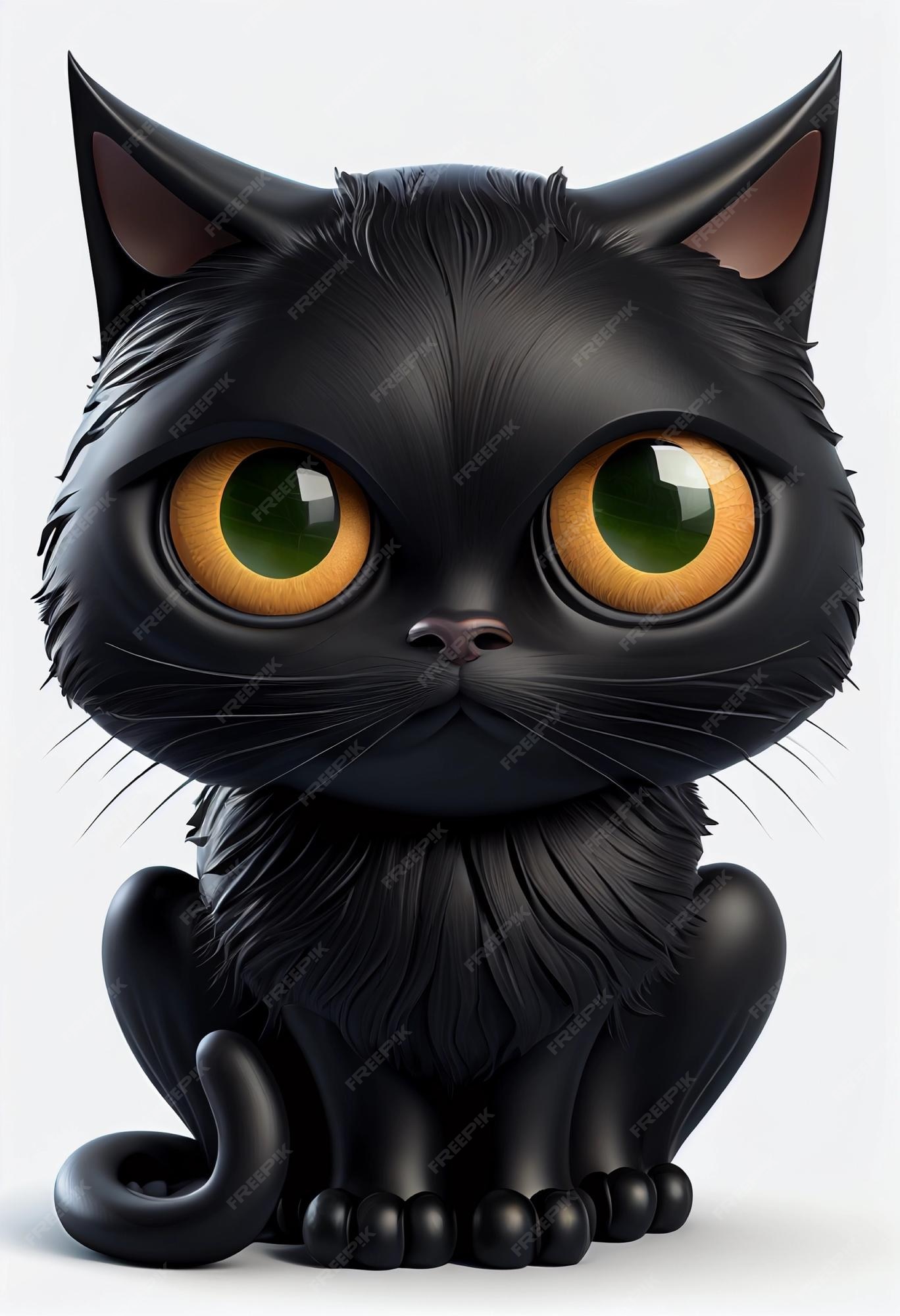 Jogo Do Gato Preto. Coleção Do Animal De Estimação Dos Desenhos Animados  Ilustração do Vetor - Ilustração de desenho, fofofo: 23724107