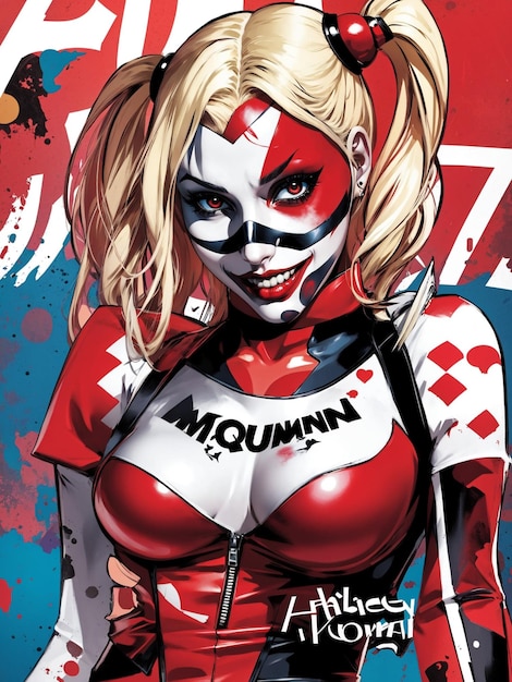 Foto desenho de harley quenn