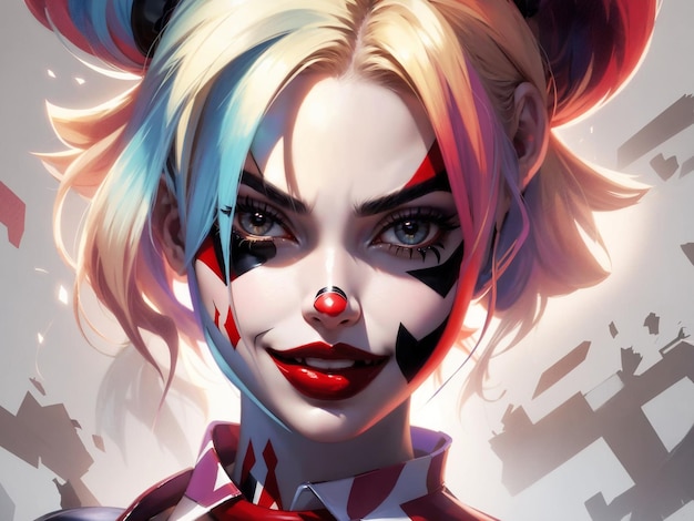 Foto desenho de harley quenn