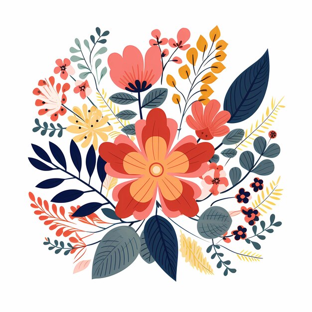 desenho de ilustração de flores