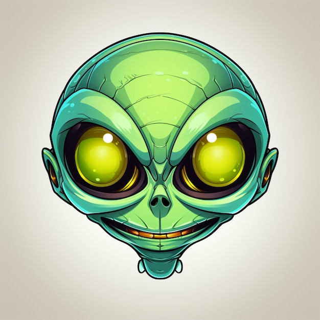 desenho de logotipo alienígena