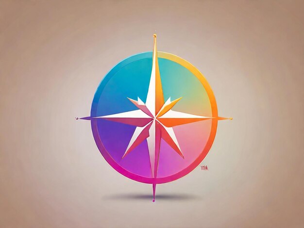 Foto desenho de logotipo de estrela em várias cores