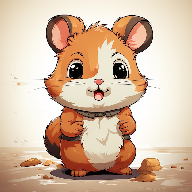 desenho de logotipo de hamster