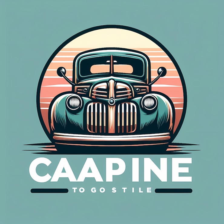 Foto desenho de logotipo de ilustração vetorial de caminhão
