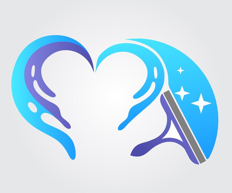 Foto desenho de logotipo para limpeza de casas
