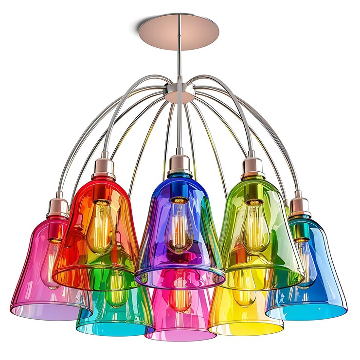 Foto desenho de luz pendurada ilumine seu espaço com elegância contemporânea e decoração interior elegante