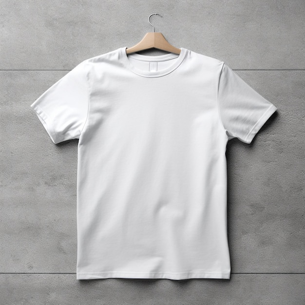 desenho de maquete de camiseta branca em branco gerado pela IA