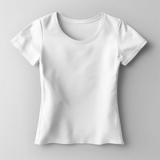 desenho de maquete de camiseta branca em branco gerado pela IA