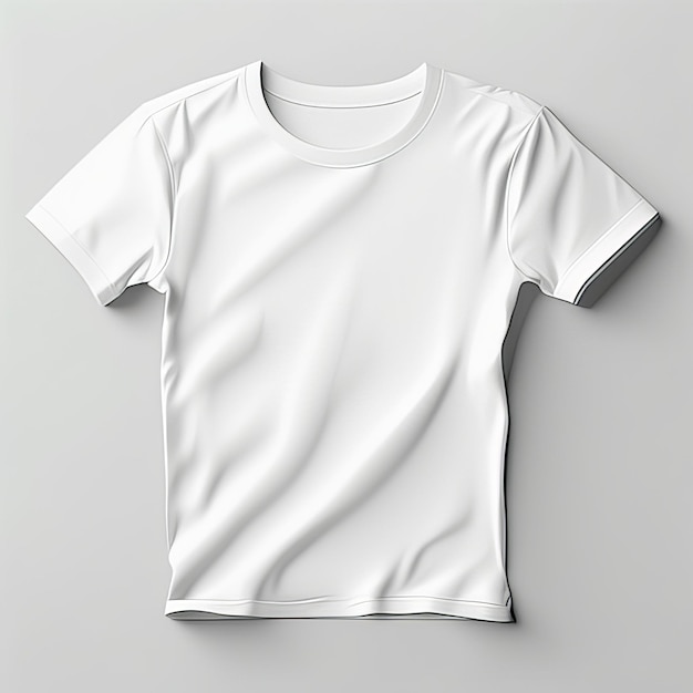 Desenho de maquete de camiseta branca em branco