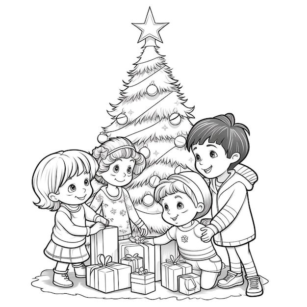 Desenho de Natal para colorir