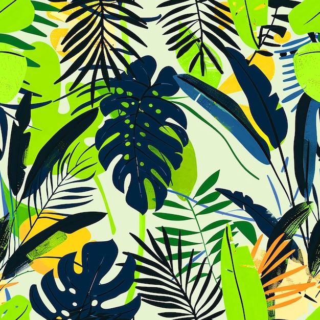 Desenho de Padrão da Floresta para o fundo Mídia Social Indústria de Embalagem e Mídia Digital
