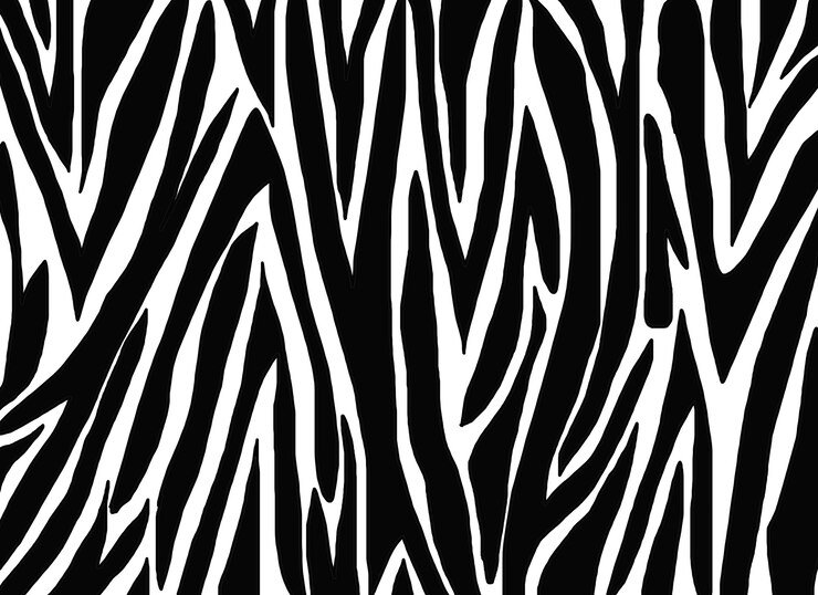 desenho de padrão de pele de zebra