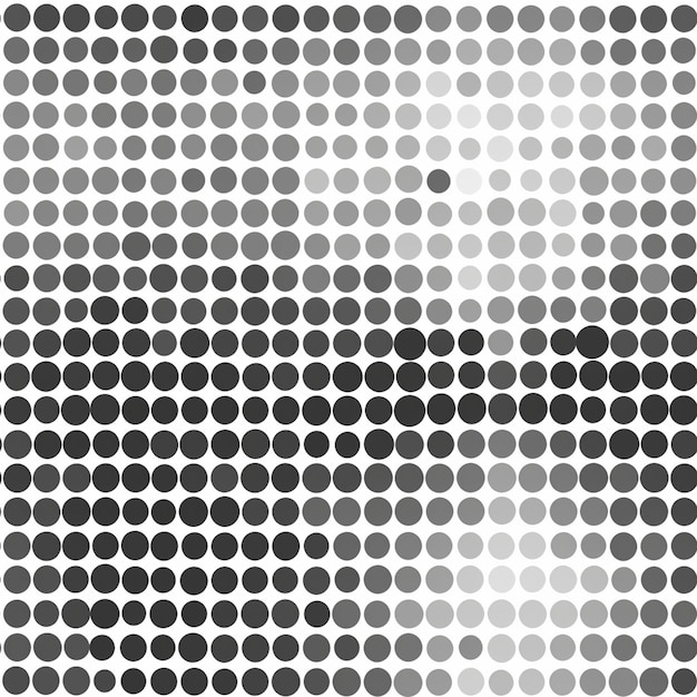 Foto desenho de padrão sem costura de semitono de círculo