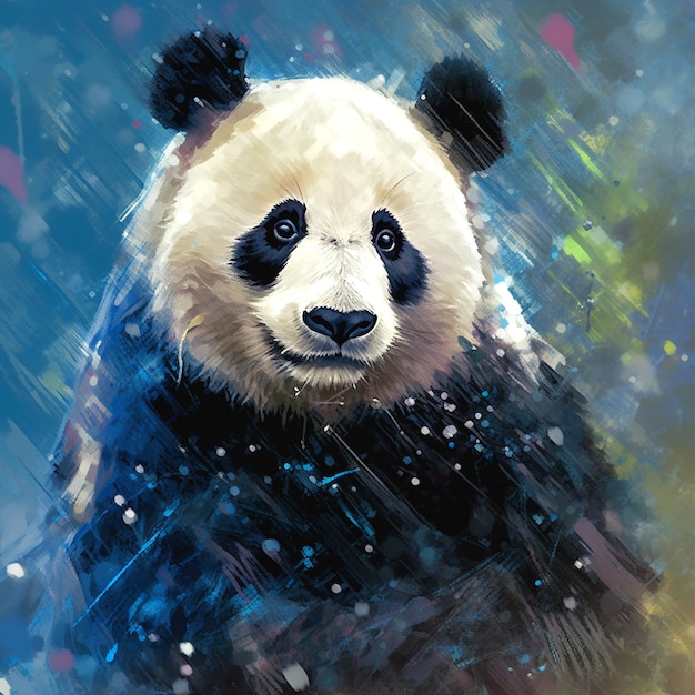 Foto desenho de panda