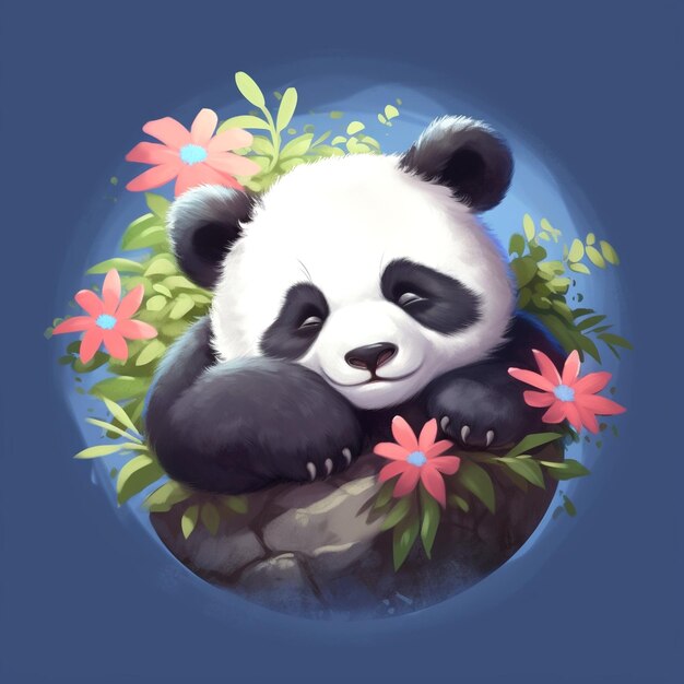 Foto desenho de panda