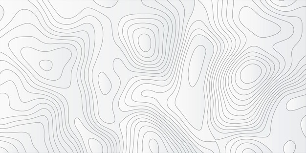 Desenho de papel de parede de fundo de arte de linha abstrata preta de luxo para embalagem de tecido web geográfica