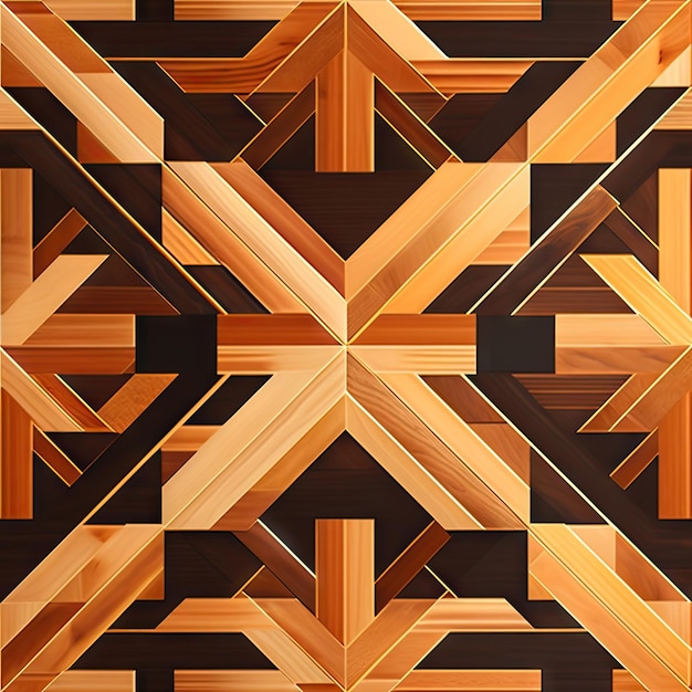 Desenho de parquet de fundo grunge de madeira natural, textura sem costura, padrão geométrico
