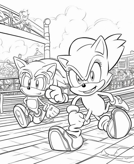 Namorada do Sonic: Amy - Sonic - Just Color Crianças : Páginas para colorir  para crianças