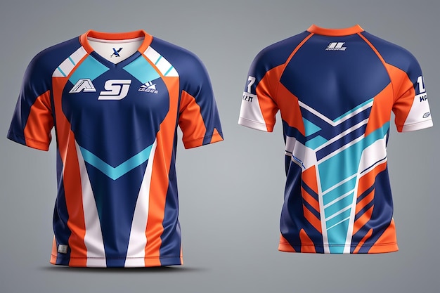 Desenho de sublimação de camisetas esportivas