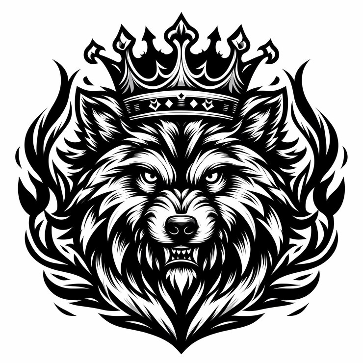 Foto desenho de tatuagem divertido preto e branco isolado em fundo branco