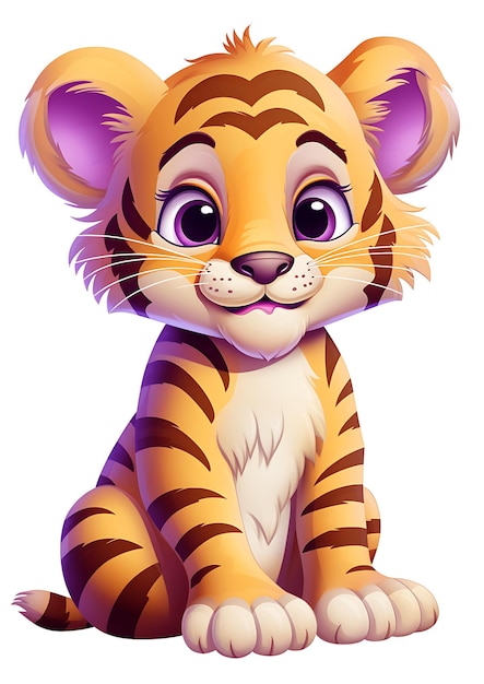 Desenho de tigre pequeno