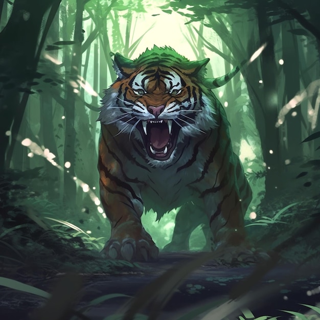 Foto desenho de tigre