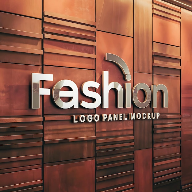 Desenho do logotipo da empresa para uma nova apresentação do logotipo na parede do escritório