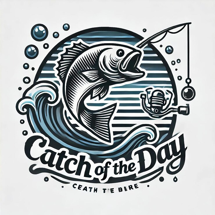 Foto desenho do logotipo da pesca