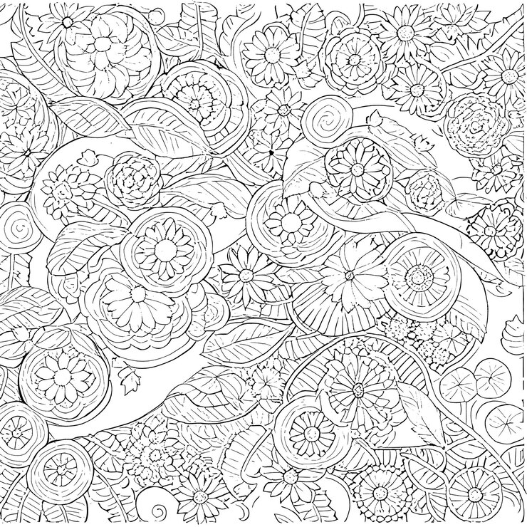 Foto desenho em preto e branco com padrão de doodle