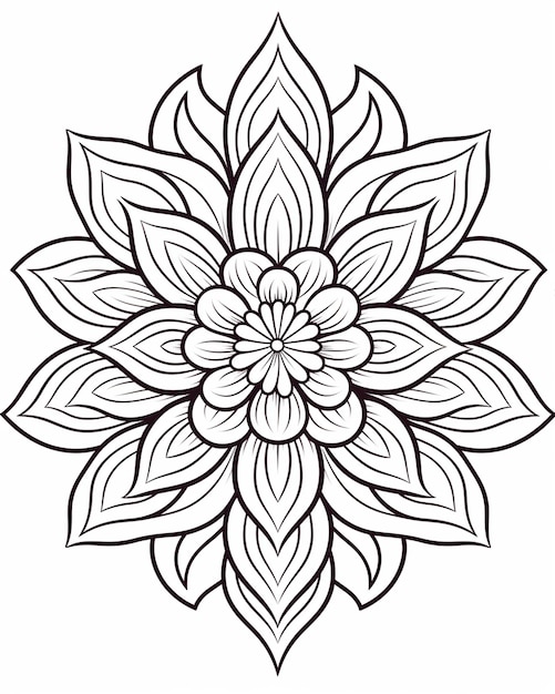 Desenho floral intrincado