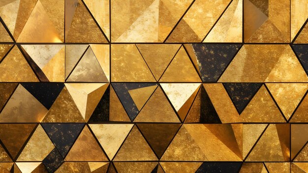 Desenho geométrico dourado de luxo